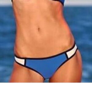 Triangl Poppy Blue Crush neoprene bikini bottoms